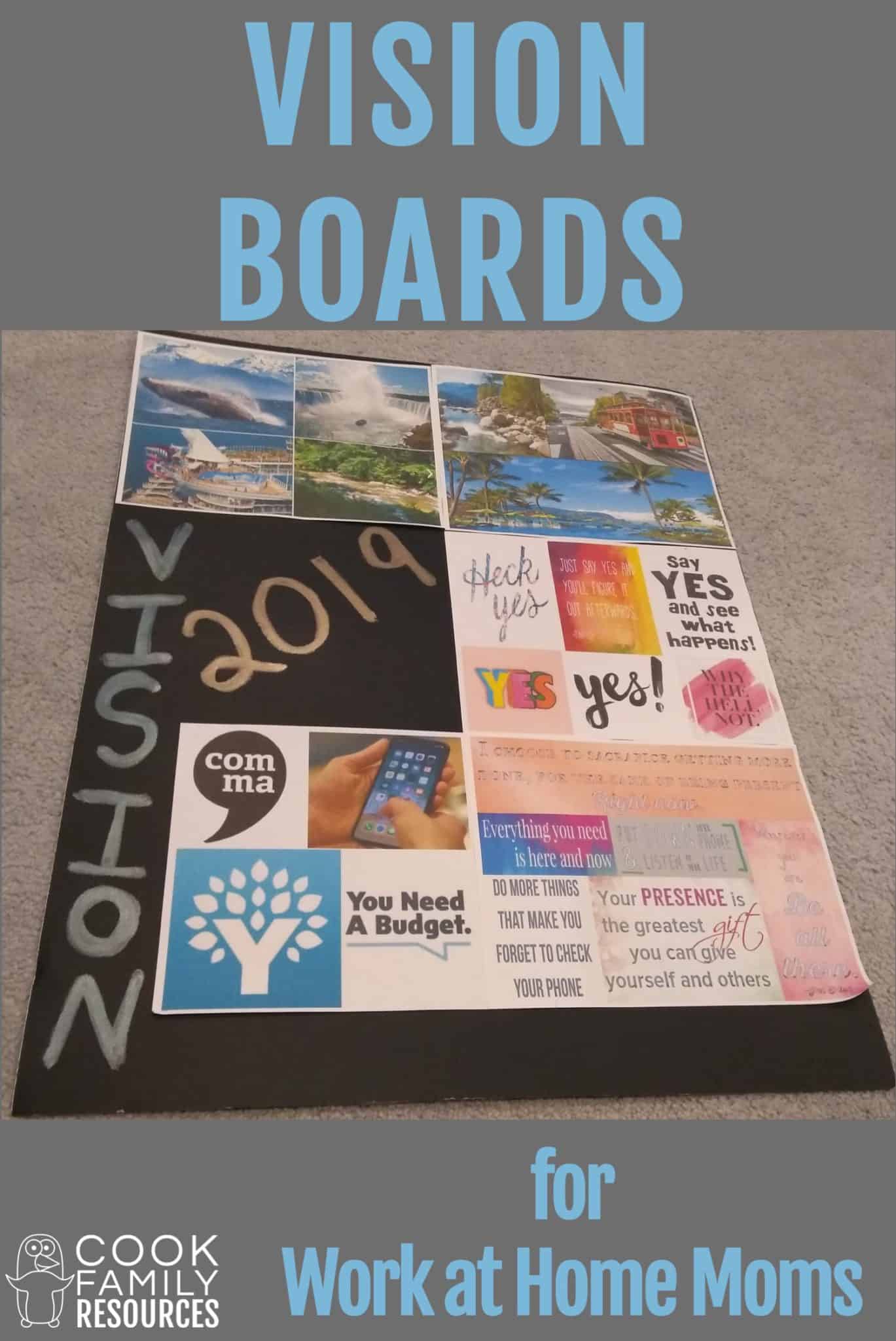 Vision Boards for Work At Home Moms | Why You Need One - Cook Family ...