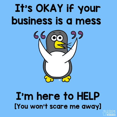 It's ok if your business is a mess graphic.